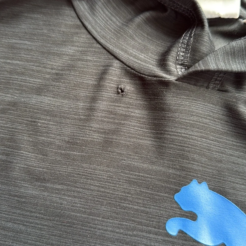 PUMA Lot of 2 Blue/Black Boys M 10-12 Long Sleeved Athletic Shirts